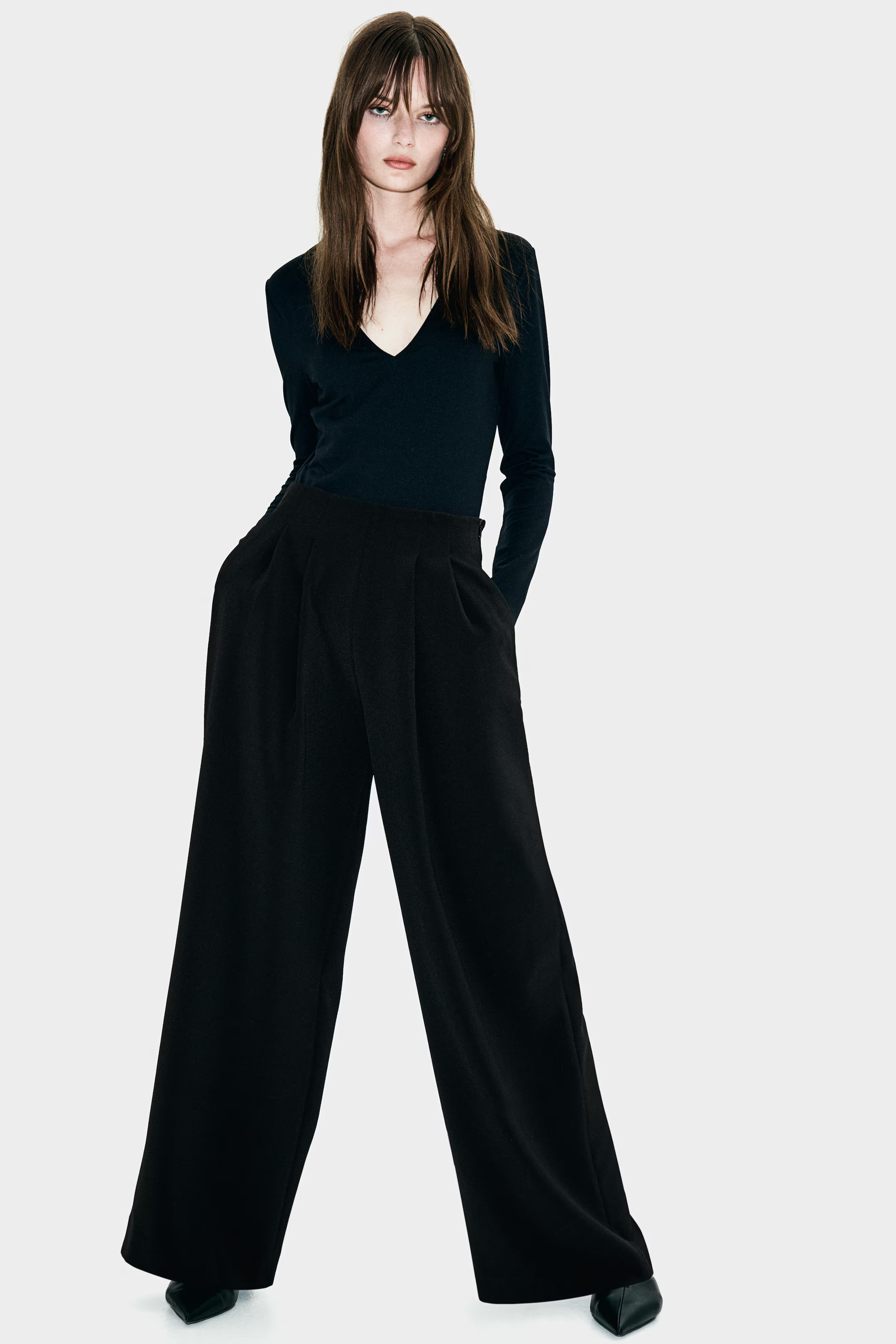Wide-Leg Pants - Red - Ladies | H&M US | H&M (US + CA)