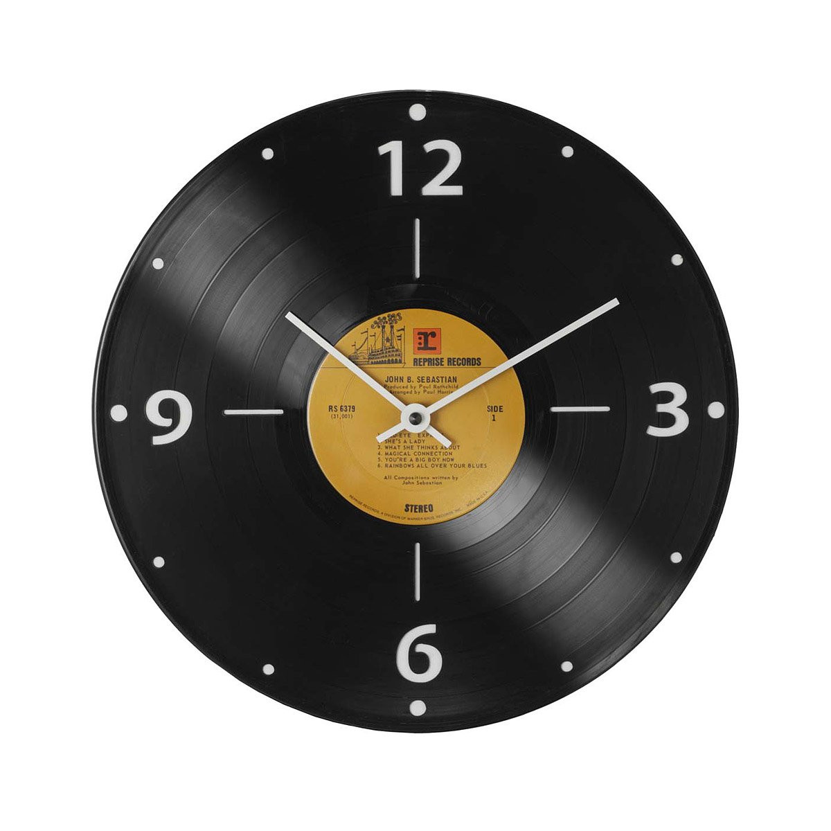 Rock and Roll Record Clock | UncommonGoods