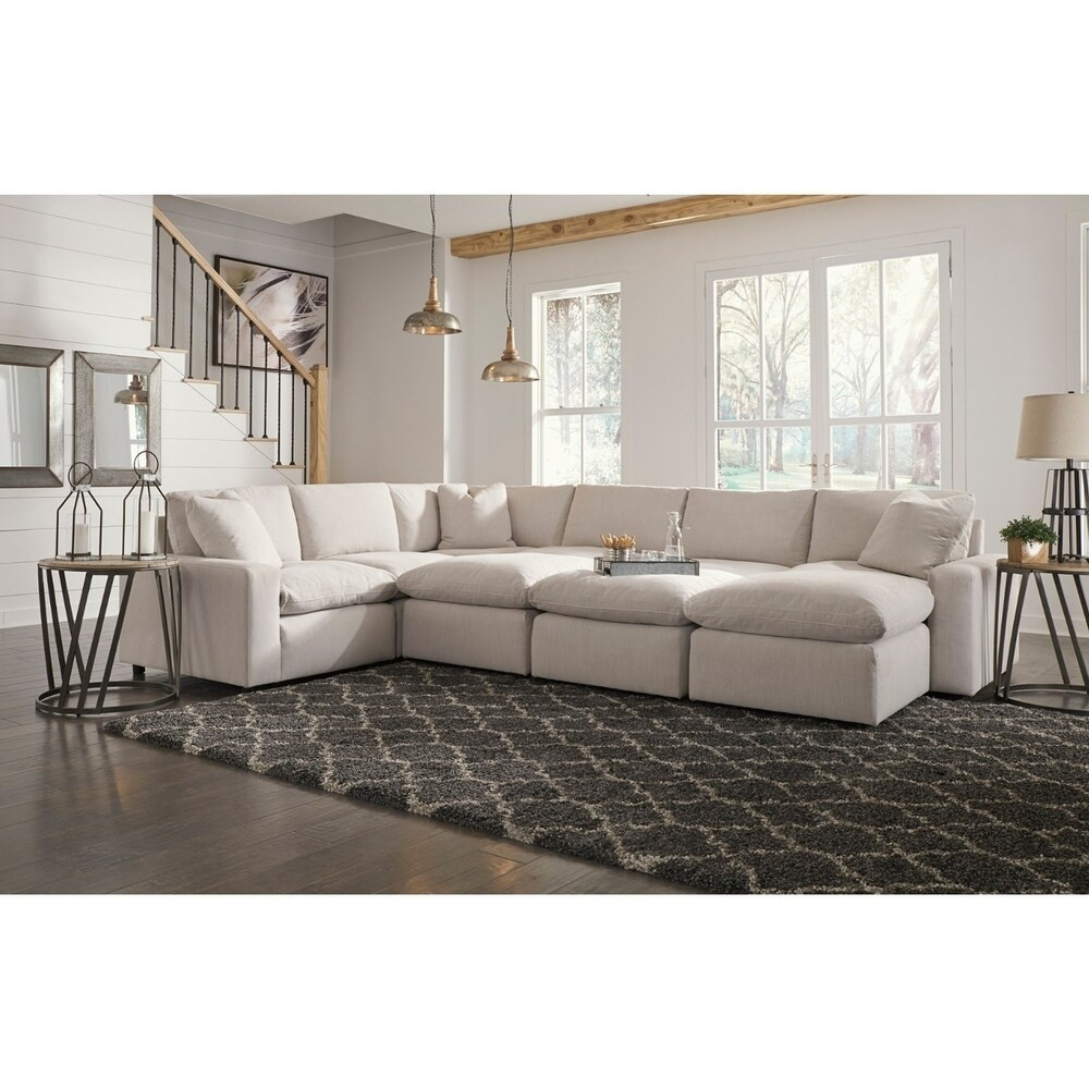 Savesto 4-Piece Modern Sectional - Ivory | Bed Bath & Beyond