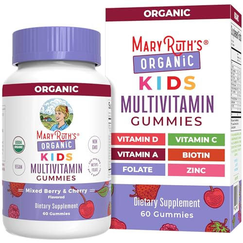 Kids Vitamins by MaryRuth's | USDA Organic | Kids Multivitamin Gummies for Ages 4+ | Vegan | Non-GMO | Only 2 Gummies a Day | 60 Count | Amazon (US)