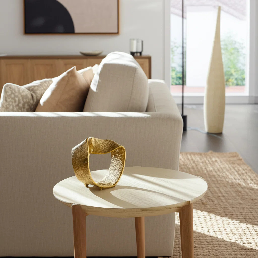 Mercer41 Metal Twisted Hammered Ring, Gold, Oval, Textured, Serenity Novelty Figurines | Wayfair | Wayfair North America