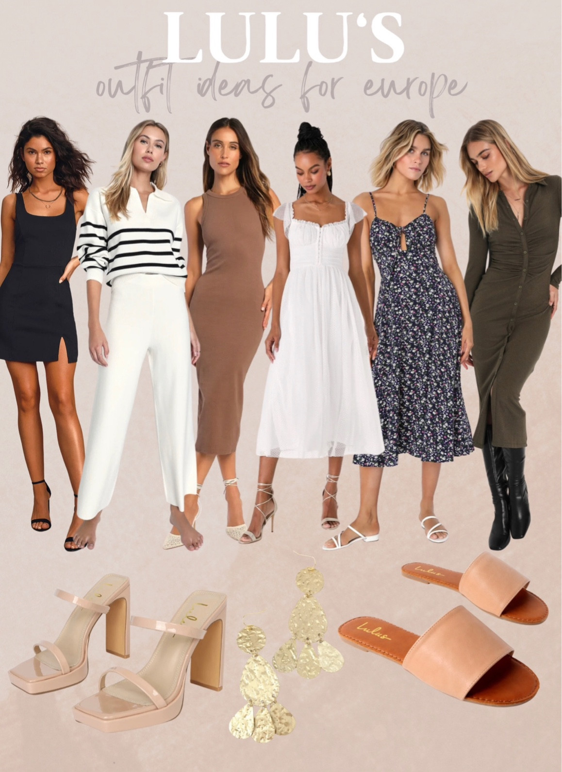 EUROPE OUTFITS! Lots of great dresses for vacation, summer time, European style, coastal style, and more day today looks like here! If an exact item is not linked, it is because it is unavailable, so I linked lots of similar options for you all to shop! @shealeighmills 