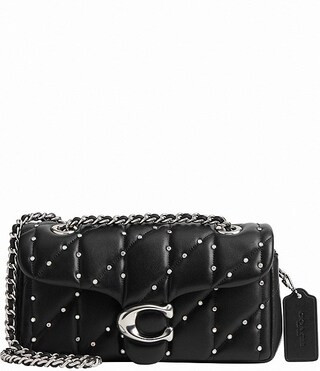 Tabby Pillow Quilted Crystal Rivets Chain Strap Shoulder Bag | Dillard's
