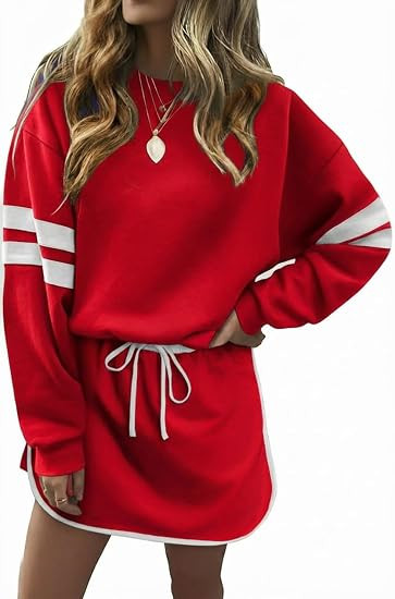 Opemiby Womens 2 Piece Skort Outfits Set | Amazon (US)