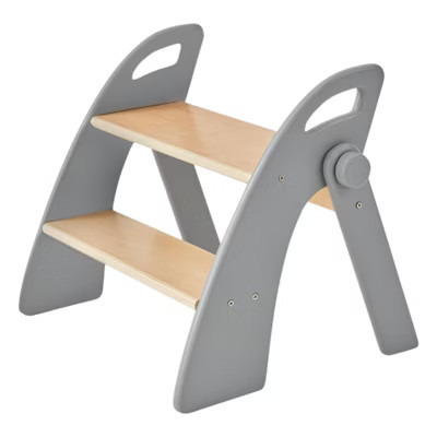 Itopfox Wooden 2 Step Stool for Kids Bathroom Sink Foldable Anti-Slip for Toilet Potty Training, Child Stepping Stool for Kitchen Nursery Bedroom | Target