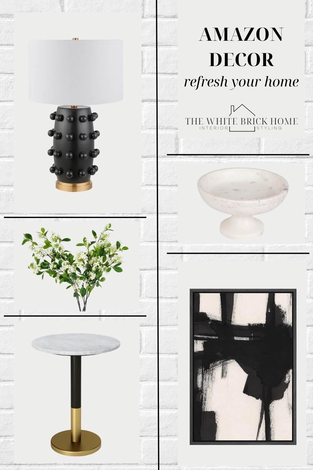 Amazon finds for a beautiful, classic home refresh! 
🖤🖤
Amazon, Amazon home, home decor, home ideas, table lamp, wall art, side table, home decor, home accessories, spring decor, summer decor, coffee table decor, coffee table ideas, faux greenery, table lamp, furniture, affordable decor, look for less decor, Amazon decor 


#LTKSaleAlert #LTKSeasonal #LTKHome