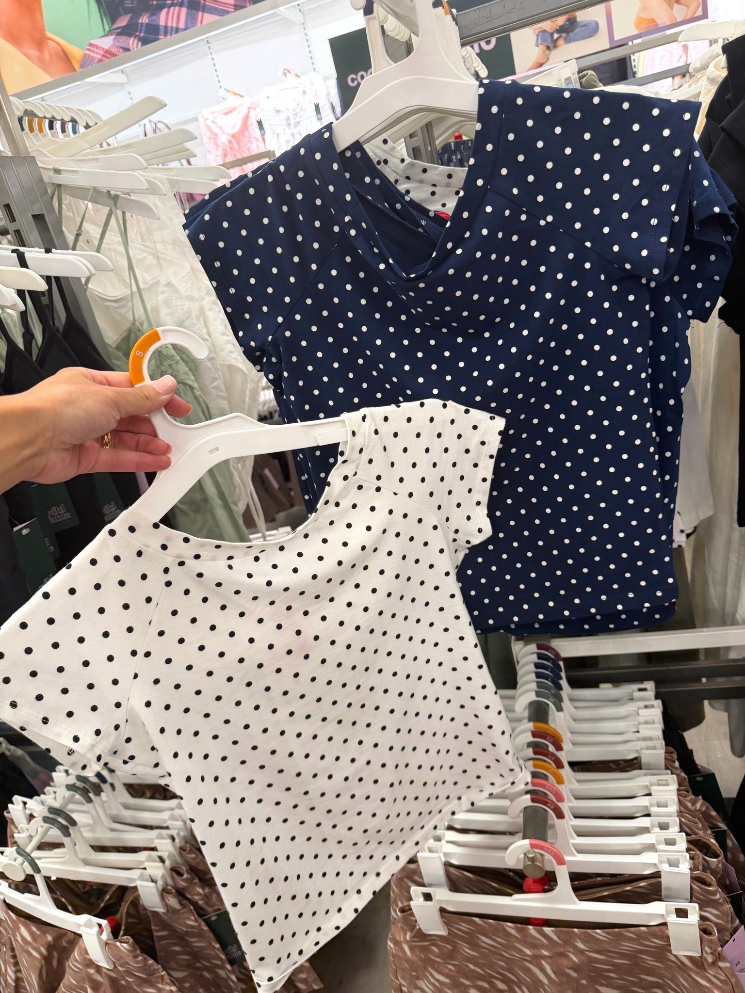 Summer Tops- Target Women's Short Sleeve Off the Shoulder T-Shirt - Wild Fable™ Navy Blue Black White Polka Dots @Target #target #wildfable #targetfashion #summertops #offshouldertops #polkadottops #summertops #polkadotshirts

#LTKgrwm #LTKootd #LTKTravel