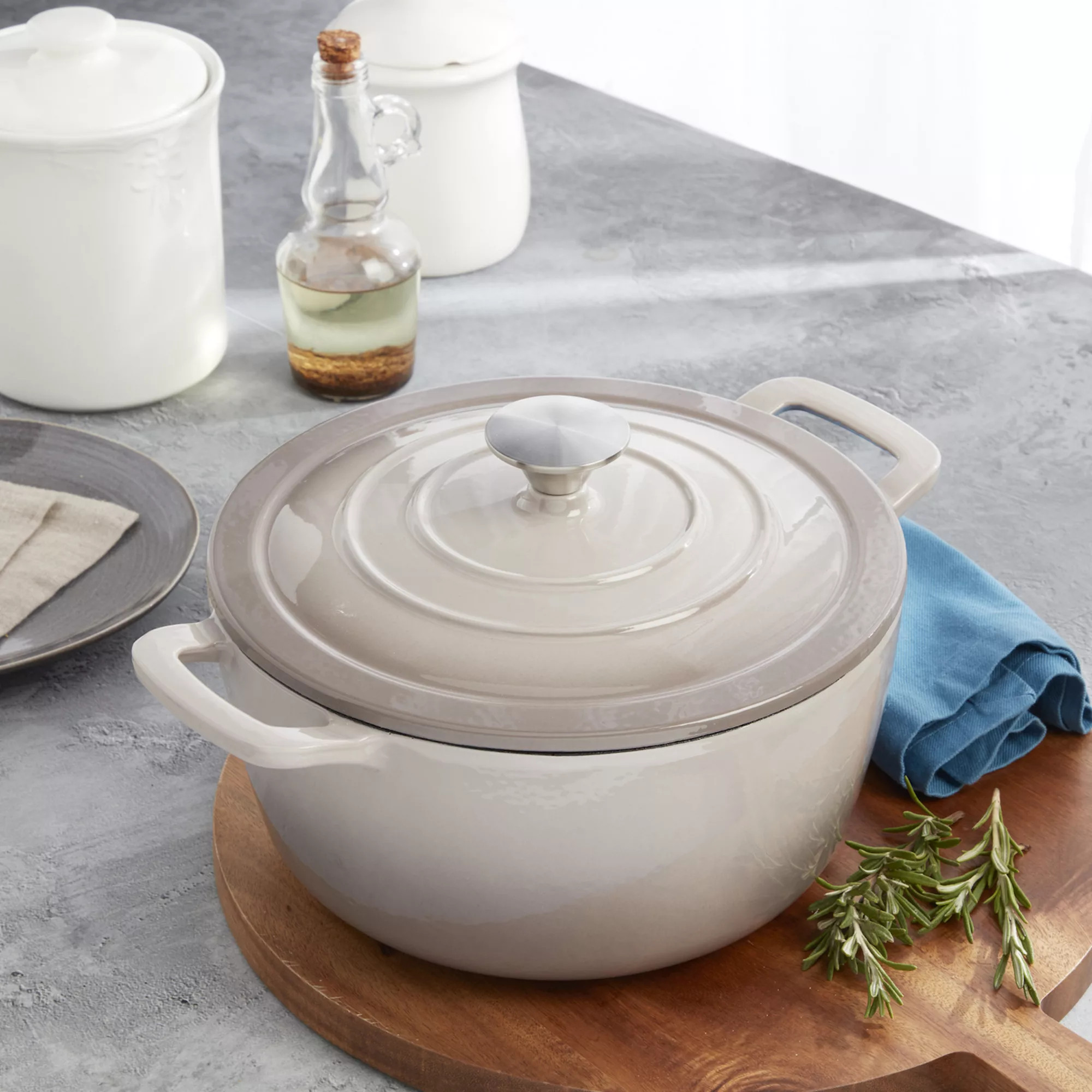 Mingle & Co. 5-qt. Enameled Cast Iron Dutch Oven | Kohl's