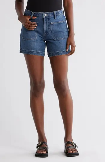 Lucky Brand '90s Patch Pocket Midi Shorts in Calming Spring at Nordstrom Rack, Size 31 | Nordstrom Rack