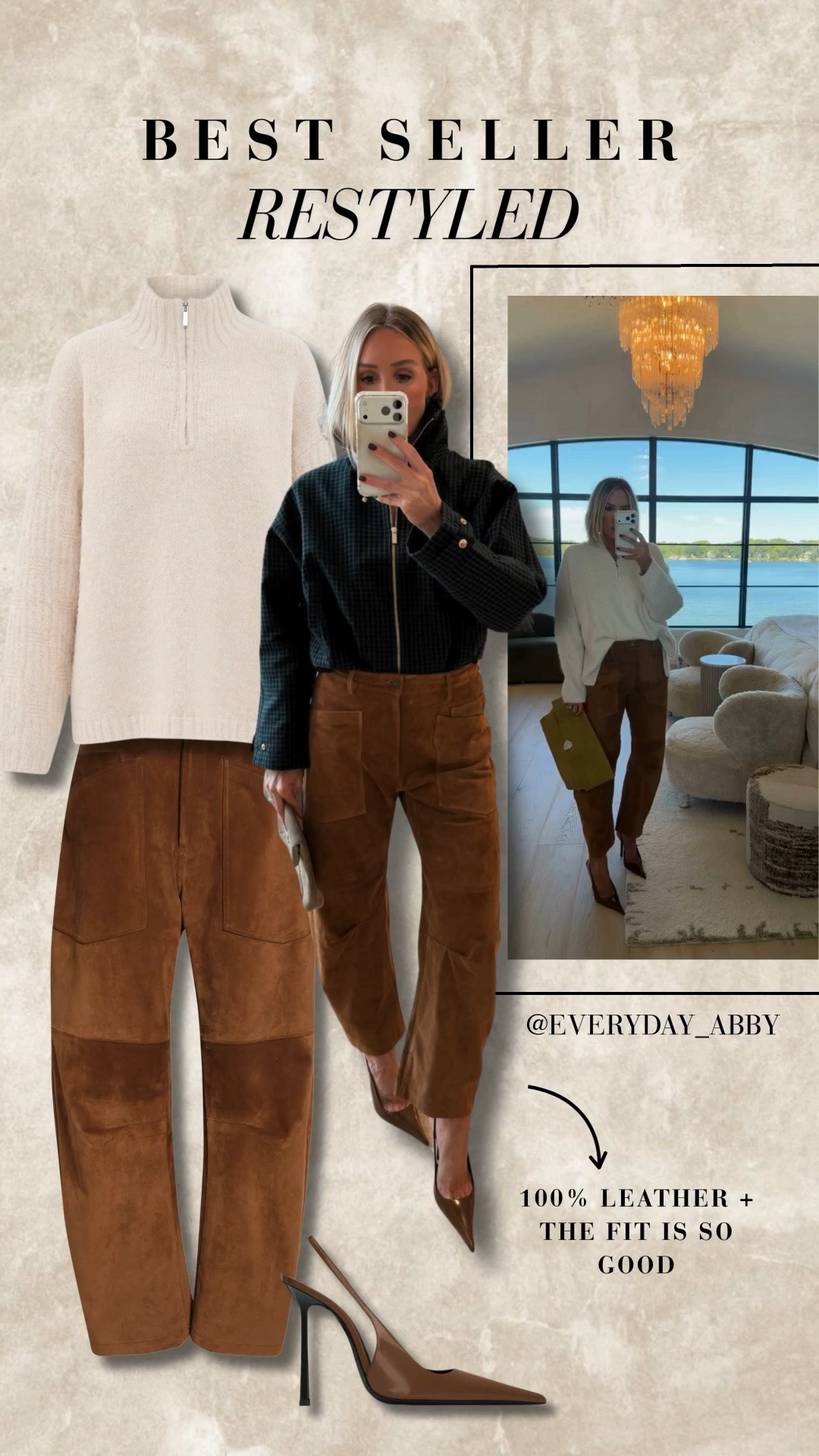100% leather pants that are SO good ❤️‍🔥❤️‍🔥 wearing a size 8