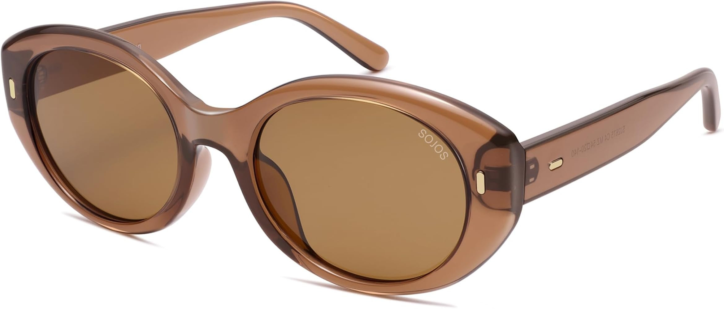 SOJOS Trendy Oval Polarized Sunglasses for Women Classic Round Retro UV Protection Shade SJ2675 | Amazon (US)