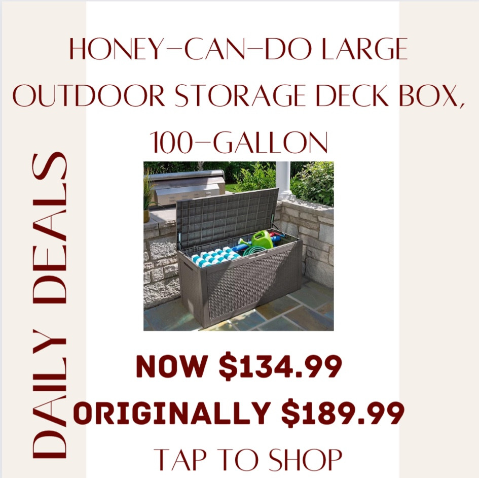 Outdoor storage deck box, sale, qvc sale, sabic platform 

#LTKsalealert #LTKSeasonal #LTKhome