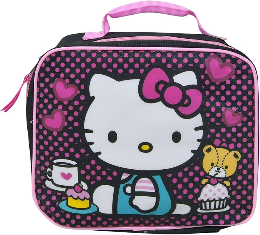 Fast Forward Hello Kitty Lunch Box Reusable and Insulated Lunch Bag for Kids, Girls, Boys, Unisex... | Amazon (US)