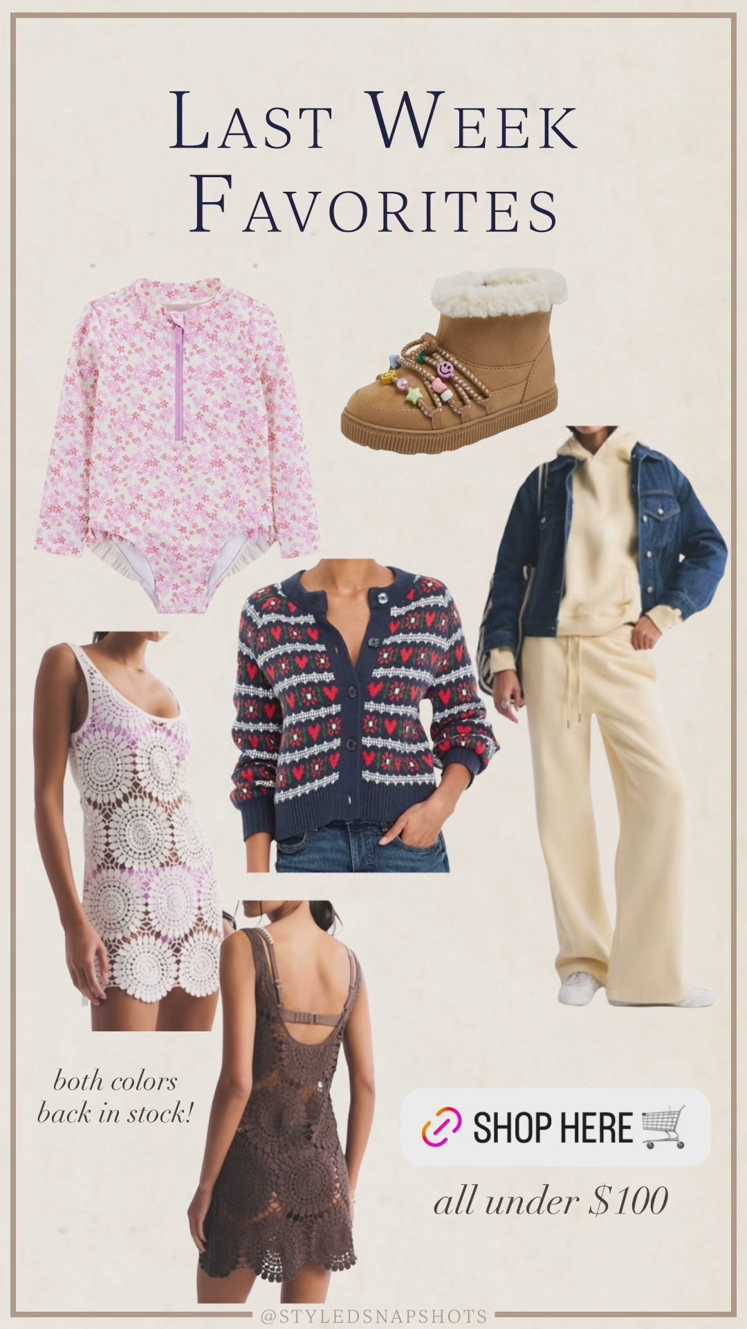 Last week follower favorites under $100
-medium cardigan 
-small swim coverups 
-small sweat set 

toddler swim, resort wear, travel outfit 

#LTKFindsUnder100