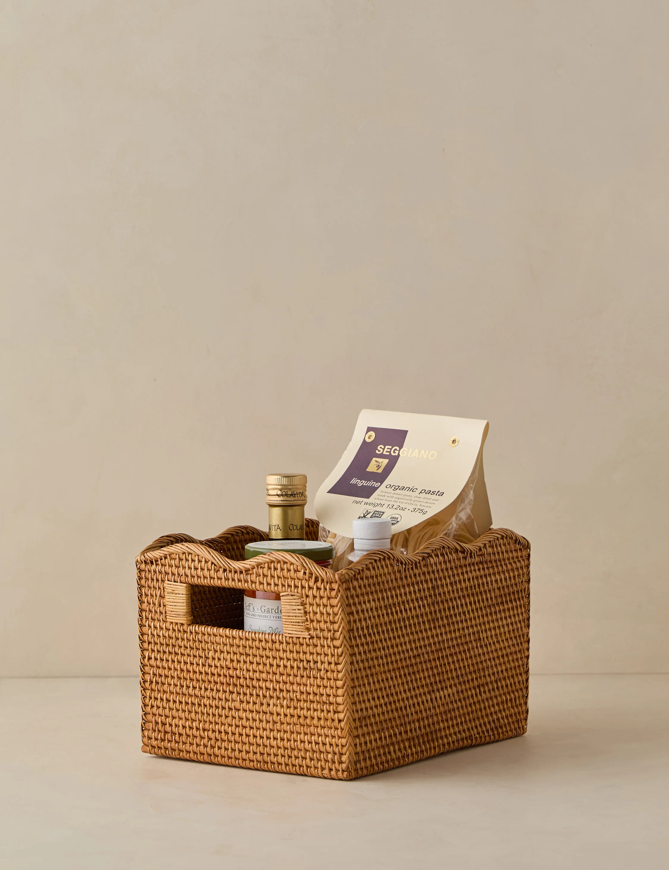 Tyna Rattan Storage Bin | Lulu and Georgia 