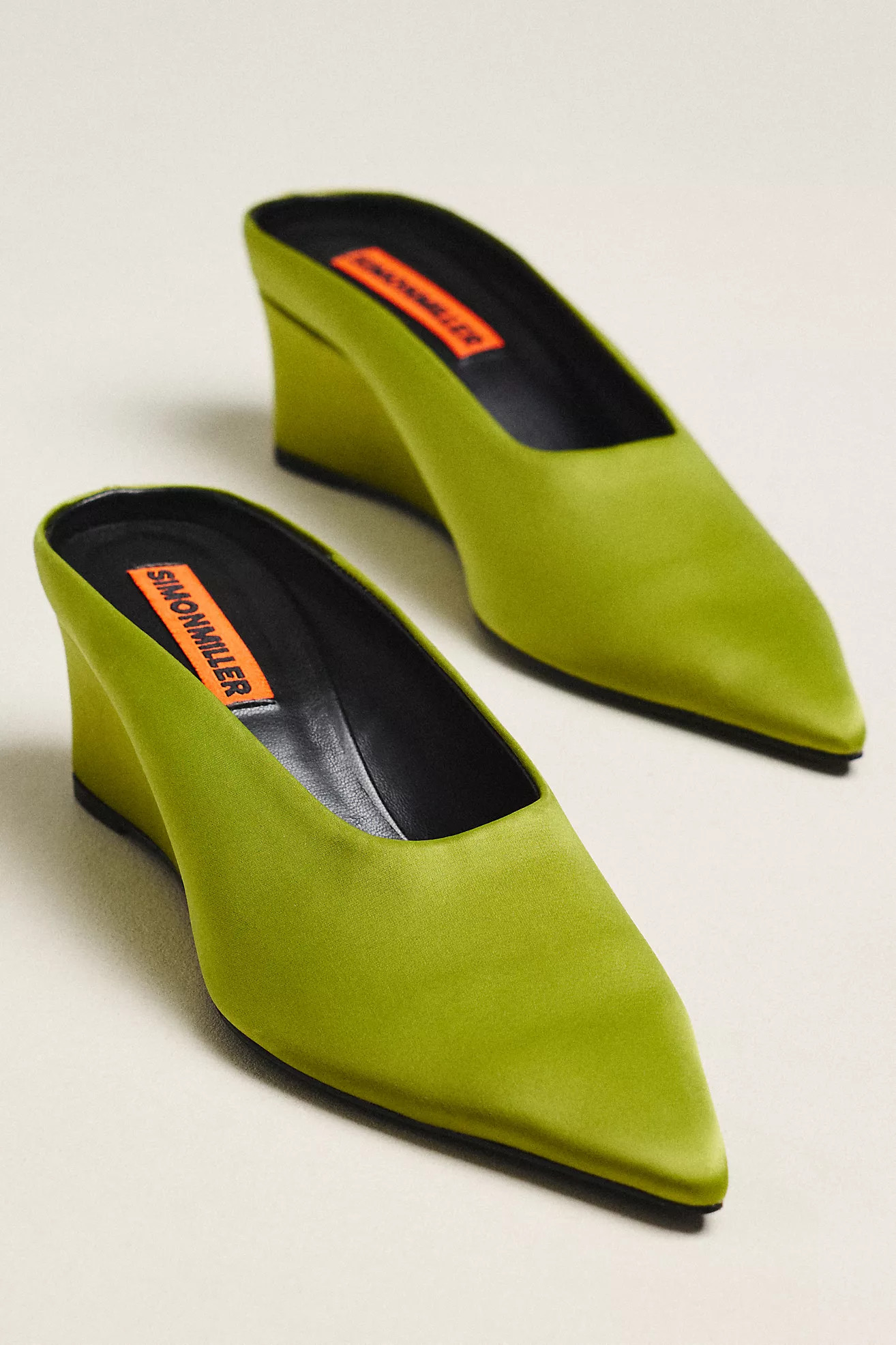 SIMONMILLER Gala Pointed-Toe Wedge Mules | Anthropologie (US)