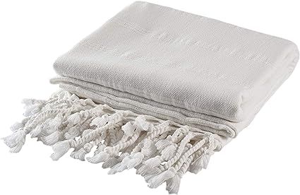 InfuseZen Stonewashed Turkish Towel Extra Large Thin Bath Towel, Beach Towel and Pool Towel, Larg... | Amazon (US)