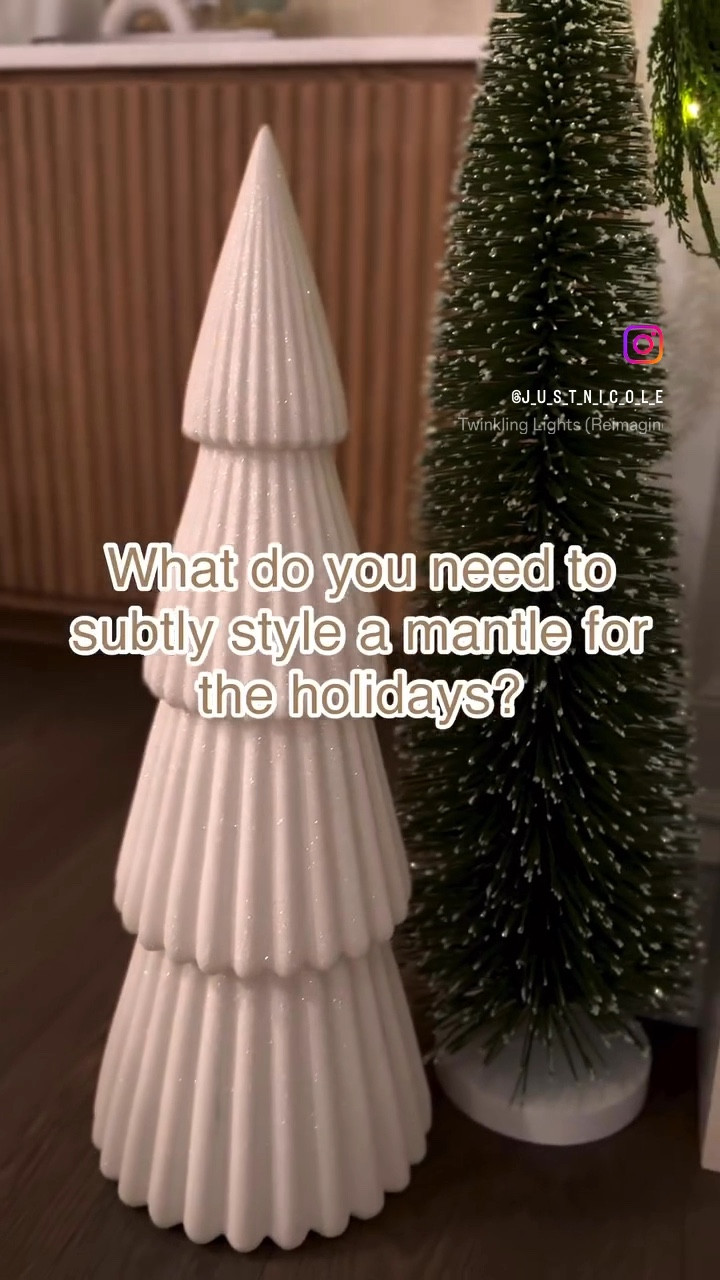 Style your mantle for the holidays with me! 🕯️ 

#LTKSeasonal #LTKHoliday #LTKHome