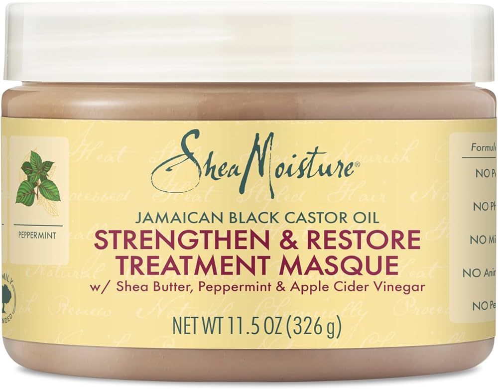 SheaMoisture Jamaican Black Castor Oil Treatment Masque Jamaican Black Castor Oil For Dry Hair Pa... | Amazon (US)