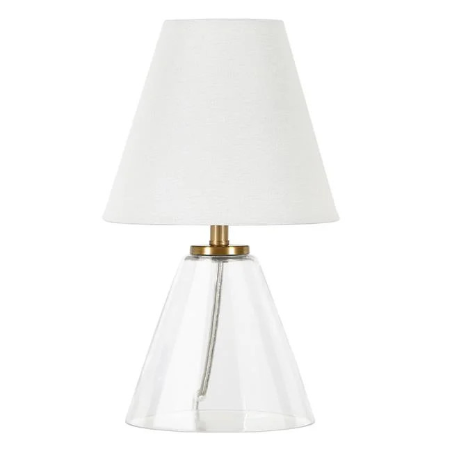 Evelyn&Zoe Traditional Clear Glass Mini Table Lamp - Walmart.com | Walmart (US)