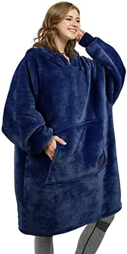 Catalonia Oversized Blanket Hoodie Sweatshirt, Wearable Sherpa Lounging Pullover for Adults Women... | Amazon (US)