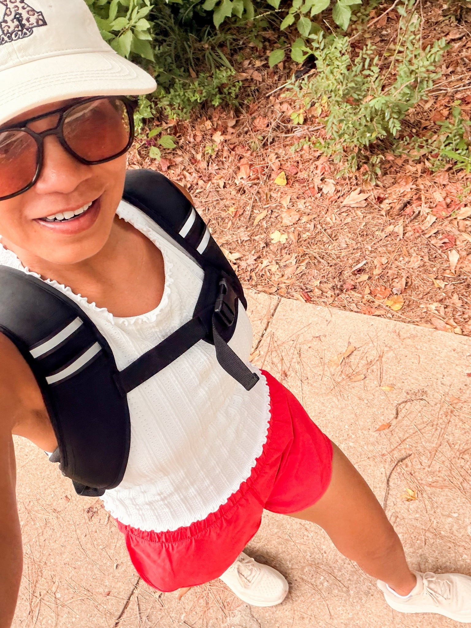 Weighted vest in 10#. Start at 5-8#. I walk 30 mins 5x/week with this on
Top sized up to medium.
Shorts has built in shorts in small tts.
Sneakers tts.

#LTKActive #LTKOver40 #LTKPetite