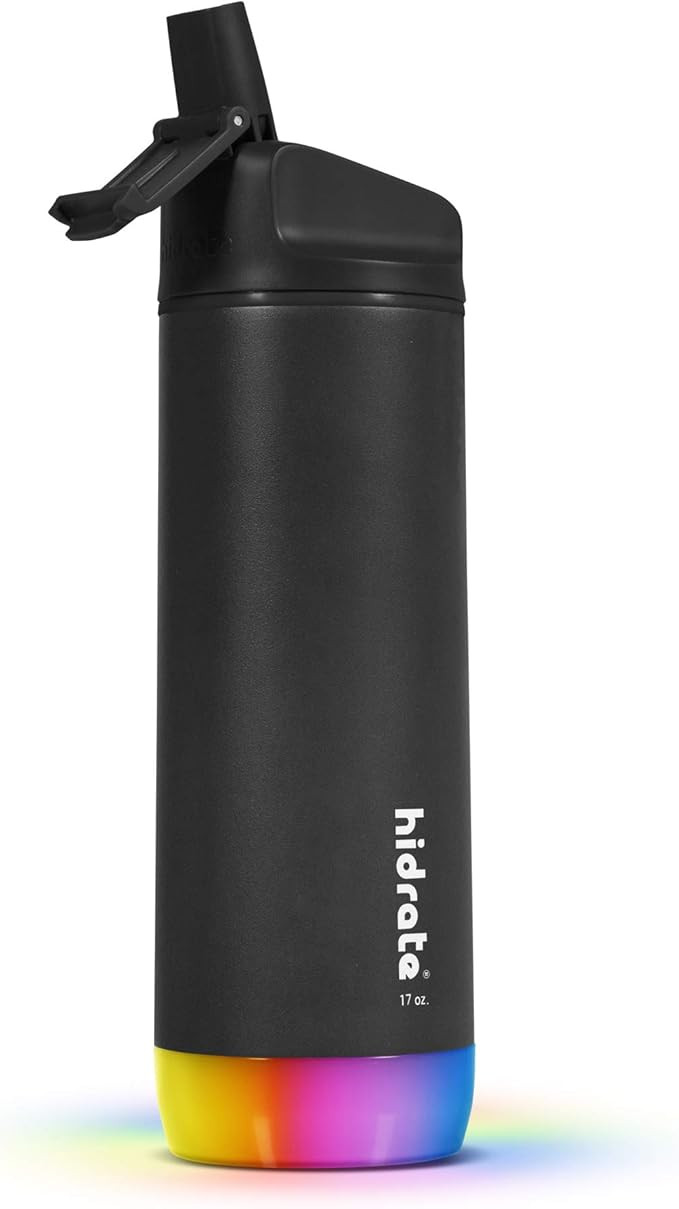 Hidrate Spark Steel Smart Water Bottle, Tracks Water Intake & Glows to Remind You to Stay Hydrate... | Amazon (US)