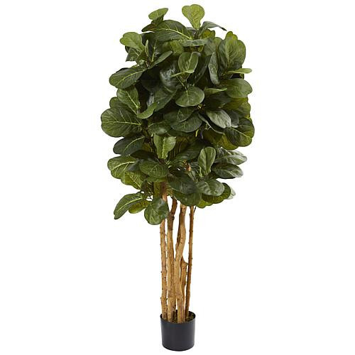 Nearly Natural 5 Ft. Fiddle Leaf Fig Artificial Tree | HSN