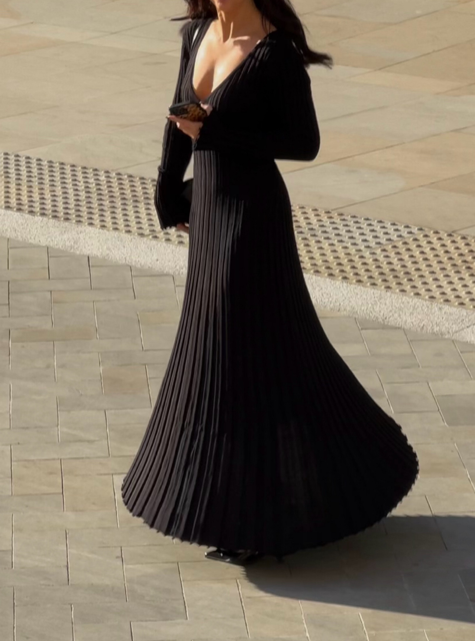 Dissh black maxi dress. Im wearing a size S and I’m 5’5. It’s a little big for me so I would have got my normal size an XS 

#LTKautumn #LTKuk #LTKstyletip