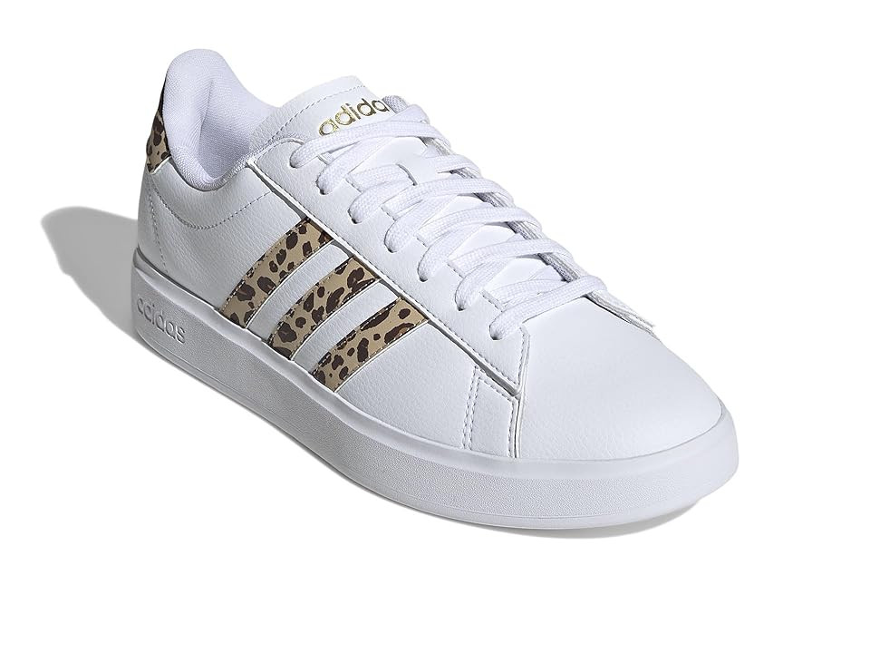 adidas Grand Court 2.0 (White/Magic Beige/Matte Gold) Women's Shoes | Zappos