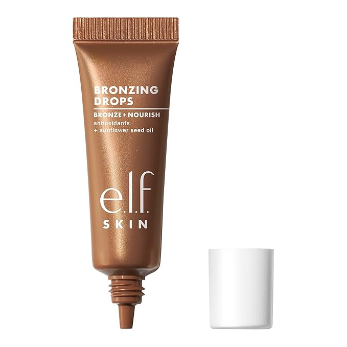 e.l.f. SKIN Bronzing Drops Mini, Liquid Bronzer For Face & Skin, Creates A Sun-Kissed Glow, Infus... | Amazon (US)
