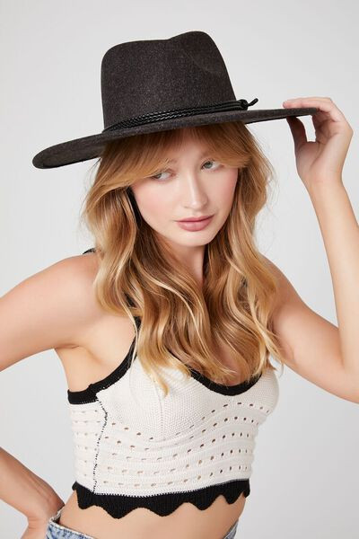 Braided-Trim Fedora | Forever 21 (US)