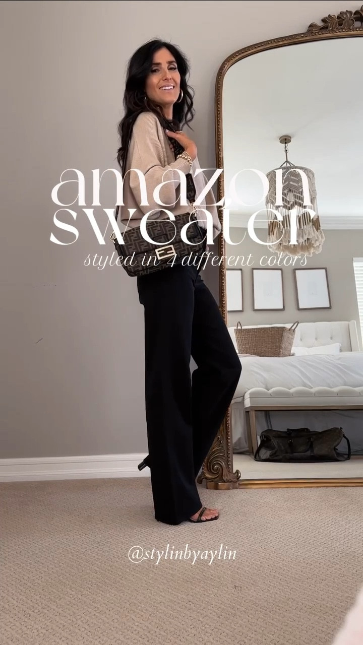 I’m just shy of 5’7 wearing the size 0R jeans my sweater is one size fits most. 

Amazon sweater in 4 different colors, Amazon style, amazon fashion, casual style #StylinbyAylin 

#LTKstyletip #LTKunder100 #LTKSeasonal