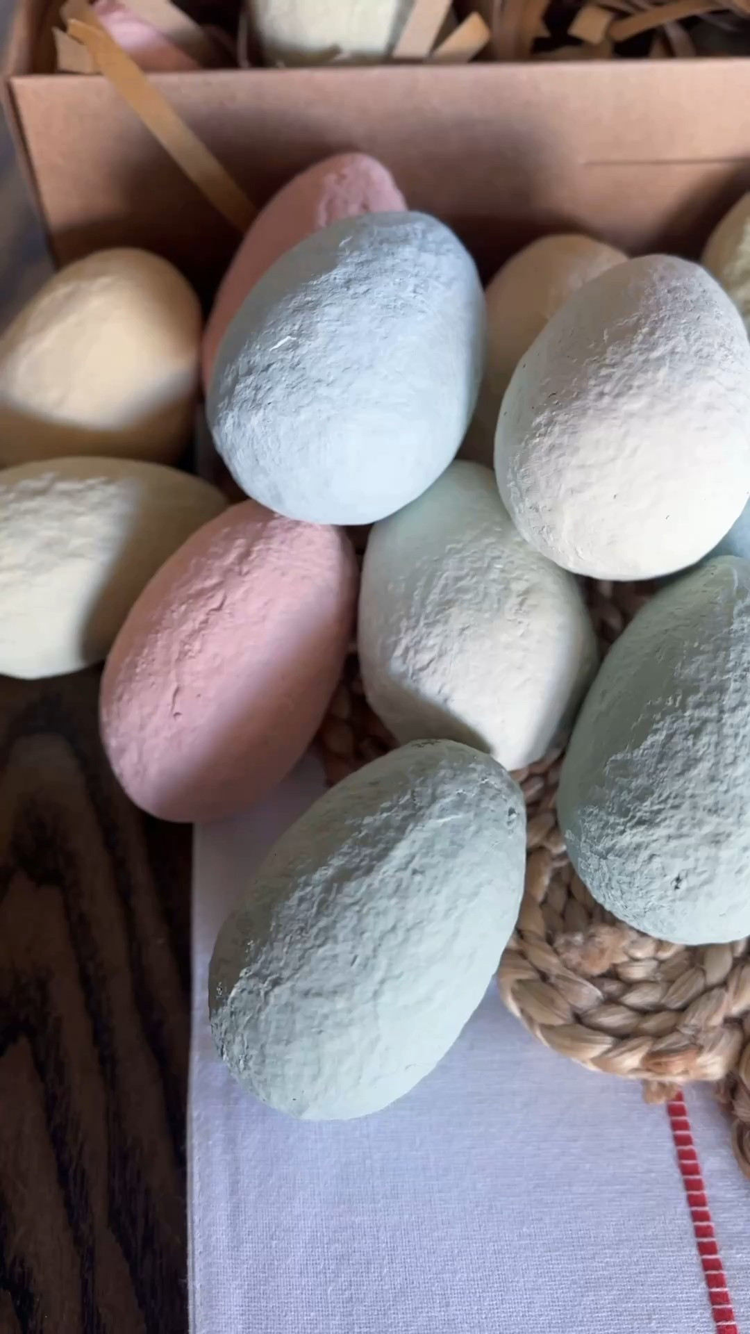 Absolutely loving these fun pastel cotton mache eggs to add to Easter baskets & around our home for April. I got two sets to use. 

Crate and Barrel - Easter - Easter Eggs - Easter Decor - Spring Decor 

#LTKSeasonal #LTKWatchNow #LTKHome