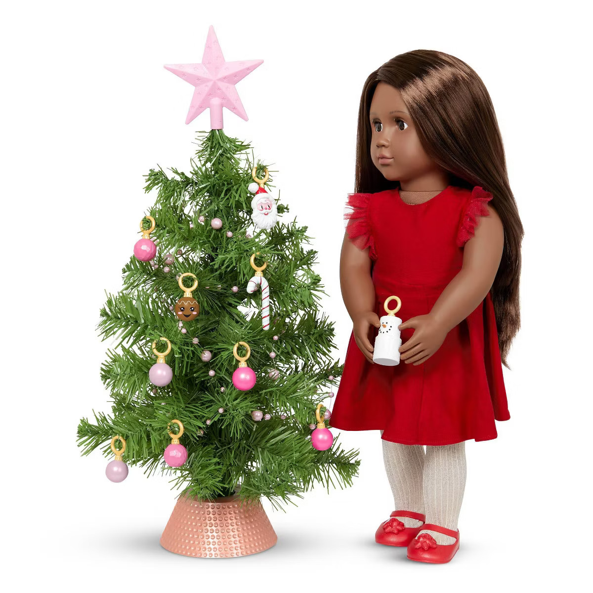 Our Generation Holiday Twinkle Christmas Tree & Ornaments Accessory Set for 18" Dolls | Target