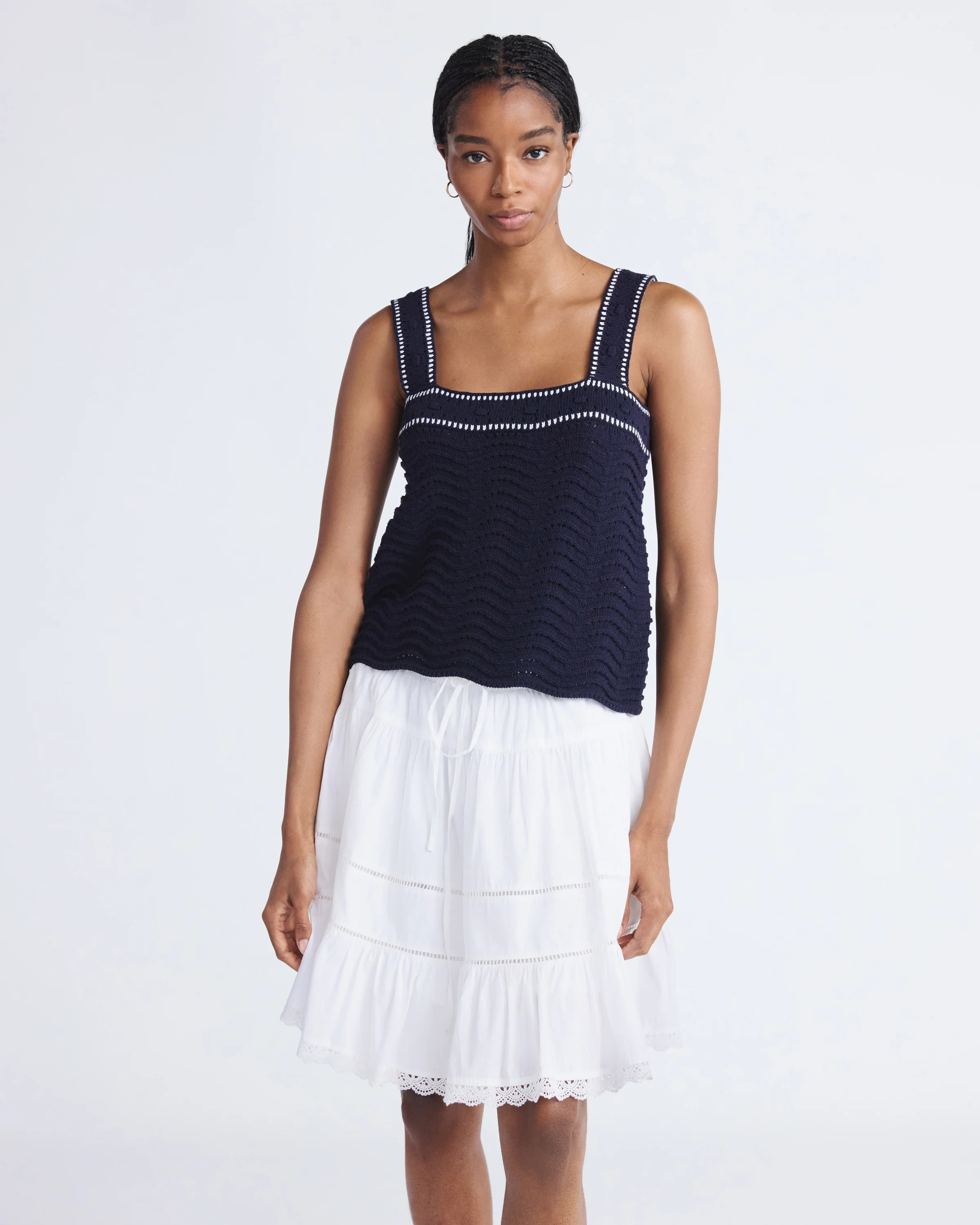 Free Assembly Women’s Textured Tank Top Sweater, Lightweight, Sizes XS-XXL | Walmart (US)