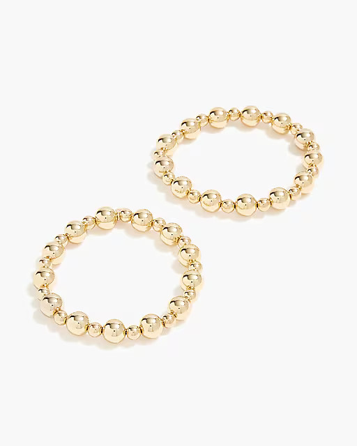 Bauble circle stretch bracelets set-of-two | J.Crew Factory