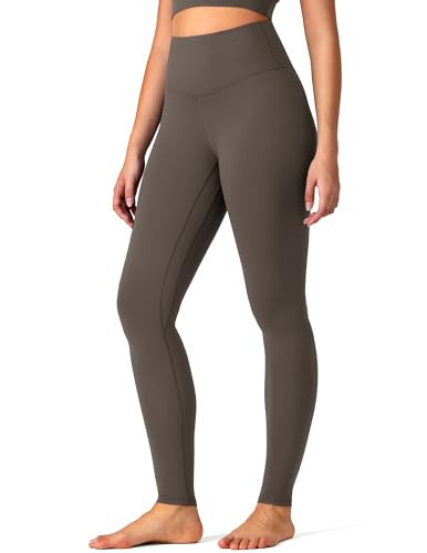 Colorfulkoala Womens High Waisted Leggings for Women 28" Inseam Tummy Control Leggings Full Length Buttery Soft Yoga Pants(M, Major Brown) | Amazon (US)