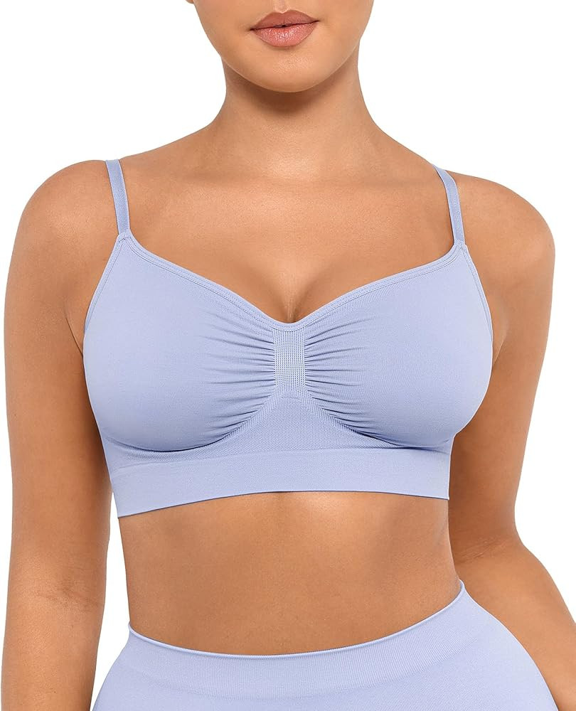 FeelinGirl Bralettes for Women with Support Comfortable Bras No Underwire Seamless Everyday Bras | Amazon (US)