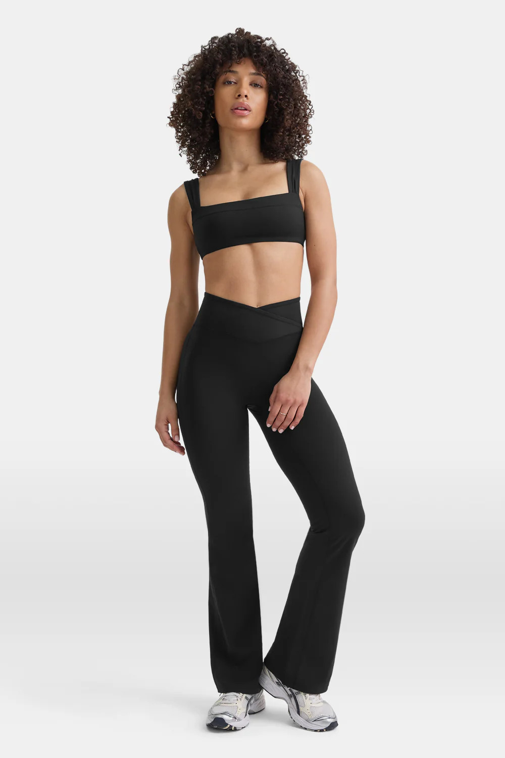 DayFlex Wrap Flared Yoga Pant No Front Seam - Shadow Black | TALA (UK)