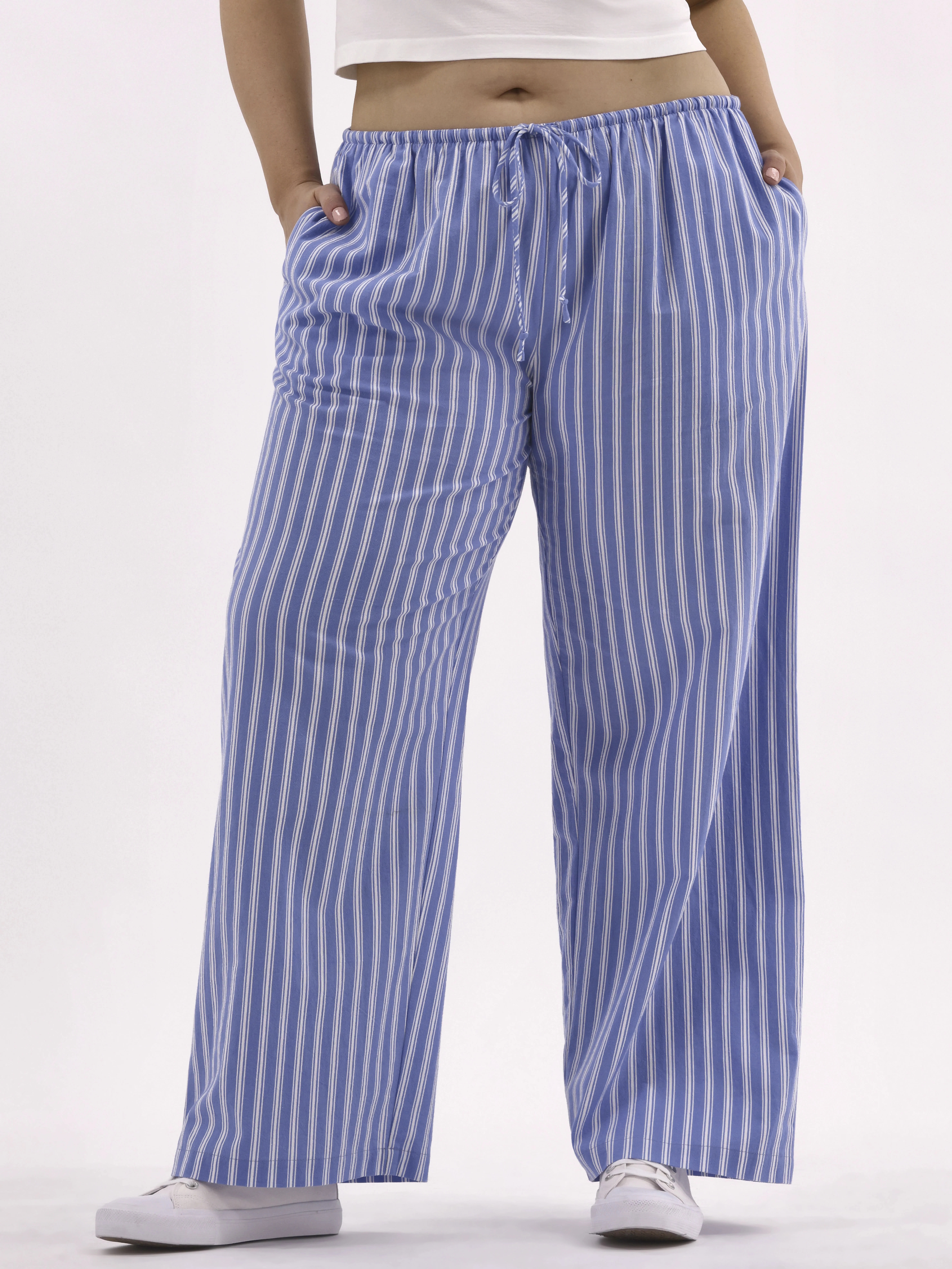 No Boundaries Cotton Wide Leg Beach Pants, Women's and Women's Plus - Walmart.com | Walmart (US)