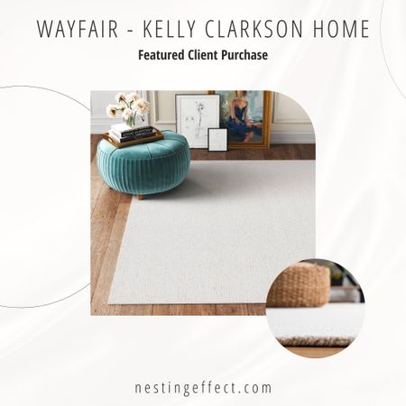 ✨Featured Client Purchase✨

Maja Handmade Tufted Wool Ivory/Beige Area Rug
By Kelly Clarkson Home

With its neutral color and subtle style, this area rug is ideal for living rooms, entryways, and bedrooms. An all-over ivory and beige color adorn this rug with slight variegation for a touch of texture. Handmade from wool, this piece features a tufted construction and a cotton and latex backing. It has a low 0.28" pile that's perfect for rolling out in high-traffic living rooms or dining spaces prone to occasional spills. We recommend pairing this rug with a rug pad to prevent it from shifting and sliding underfoot. Hand-curated by Kelly Clarkson.

#LTKhome