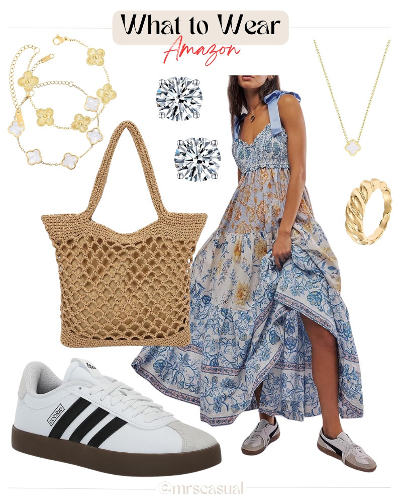 This is my “walking a boardwalk with an iced coffee” outfit fantasy 🌸☕️ 🔗⬇️ 

#LTKSeasonal #LTKOver40 #LTKootd