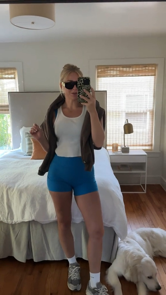 dressing up my activewear 101 !!! DAILYDR!LLS set + crewneck / target tank / 437 socks / New Balance sneaks / Eyewear Club sunnies

#LTKStyleTip #LTKShoeCrush #LTKActive