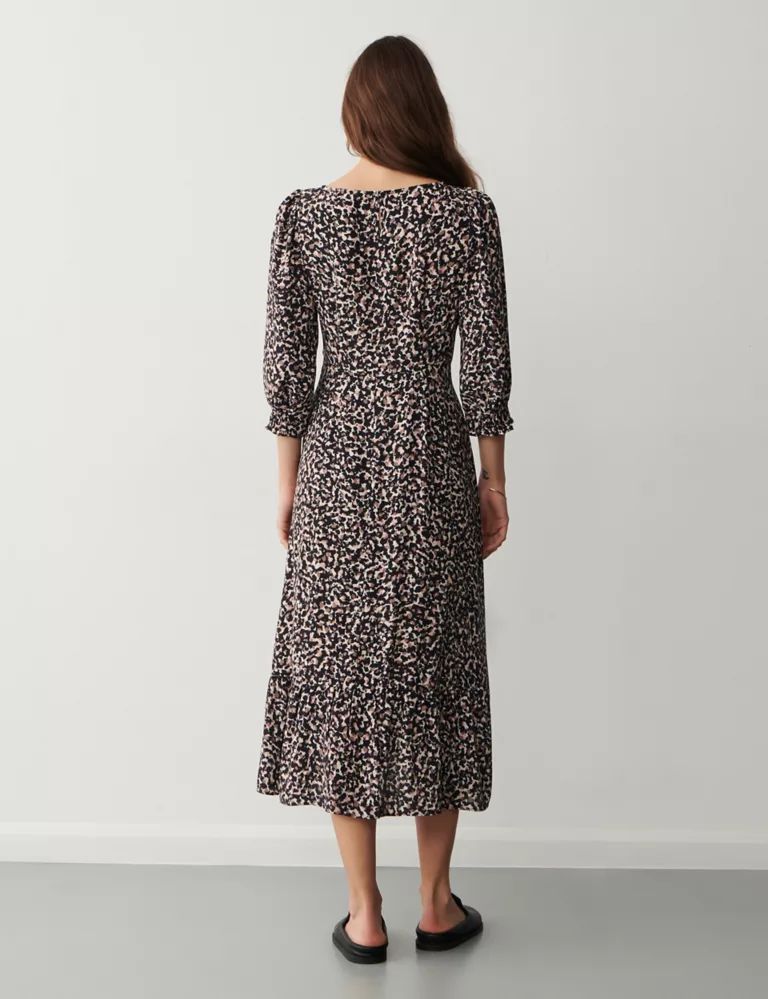 Animal Print Midi Waisted Dress | Marks & Spencer (UK)