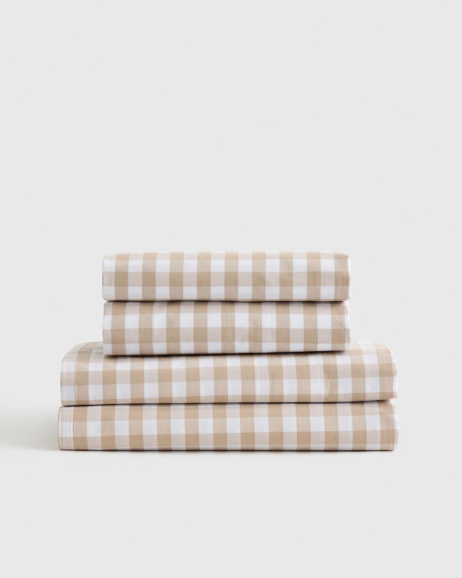 Classic Organic Percale Gingham Sheet Set | Quince