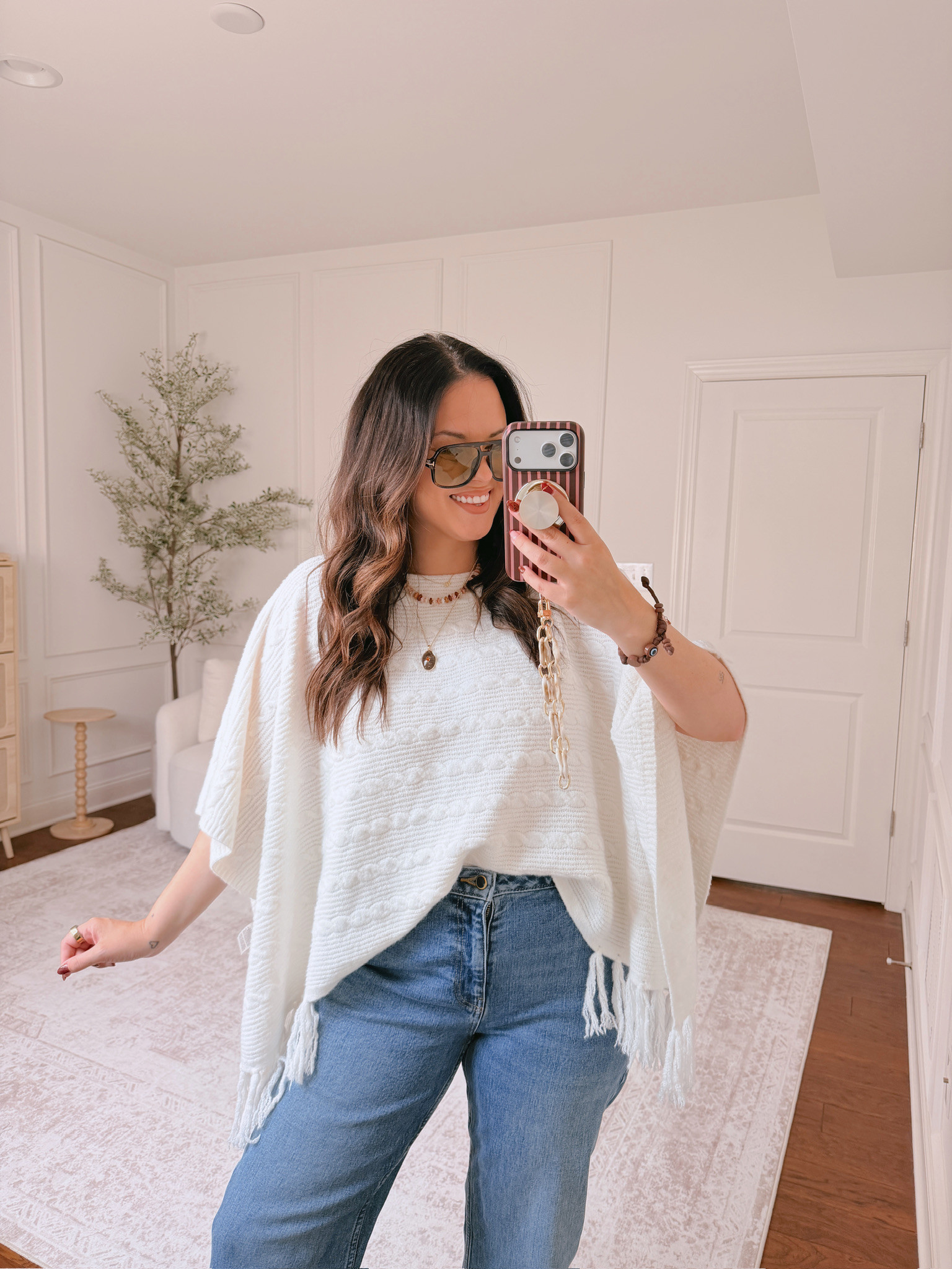 wearing an XL, 14 in the denim 

 #LTKSeasonal #LTKMidsize