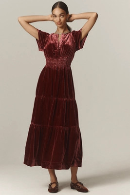 The Somerset Maxi Dress: Velvet Edition | Anthropologie (US)