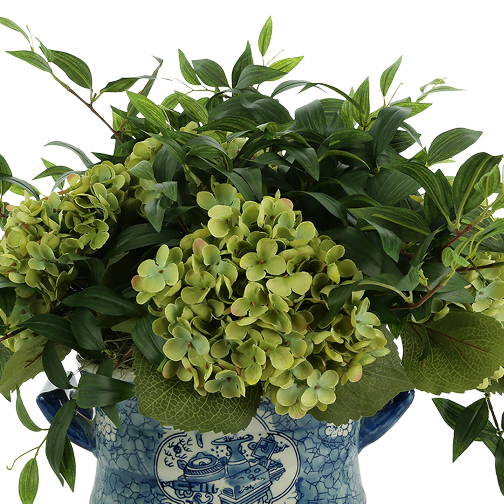 Nadeau Hydrangea Centerpiece in Decorative Pot | Wayfair North America