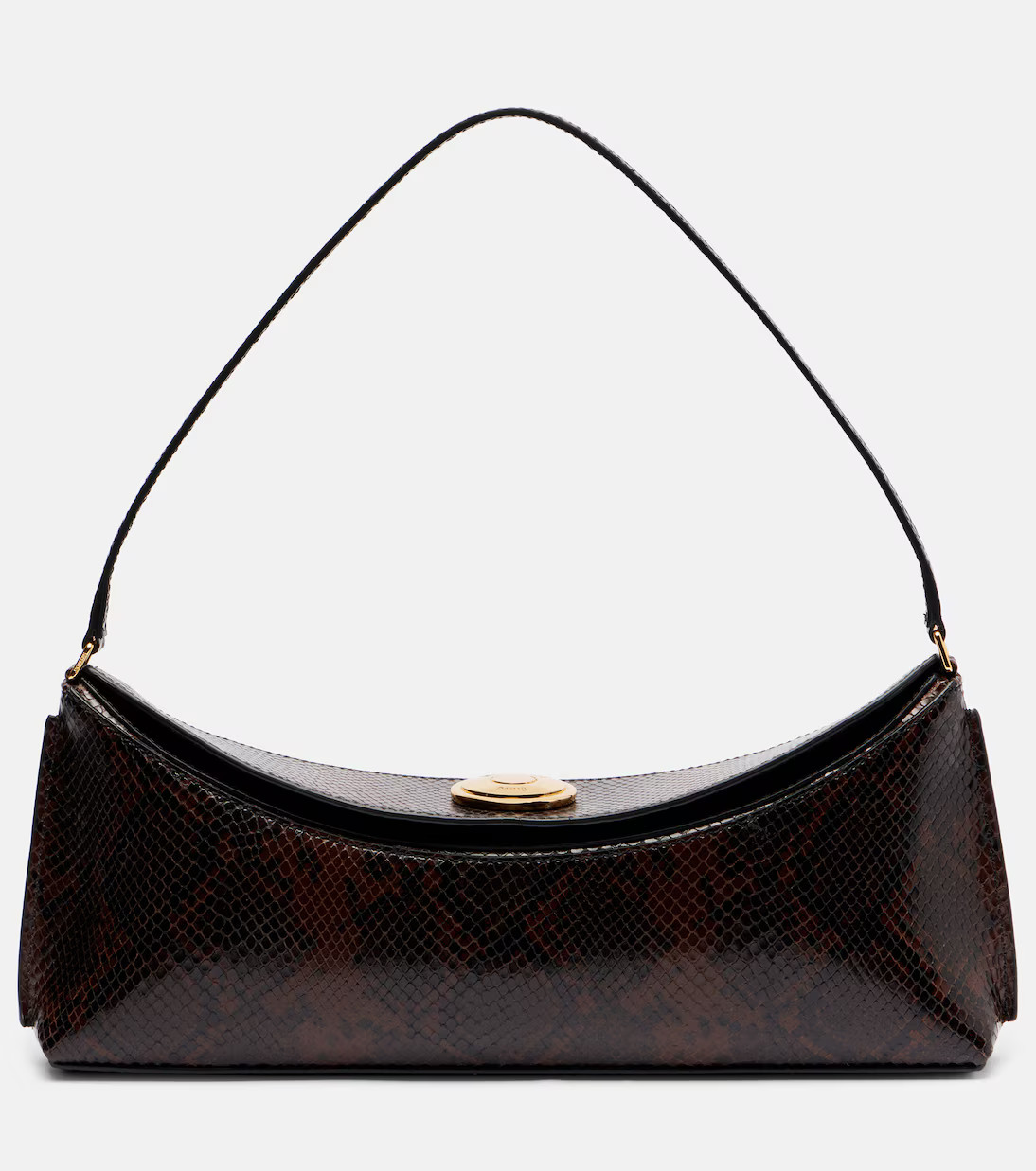 Calisso Small snake-effect shoulder bag | Mytheresa (IT)